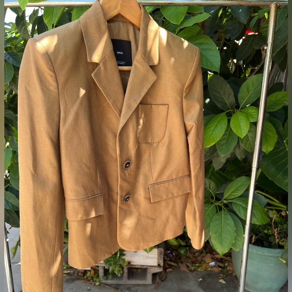 Mango Tan Blazer - Picture 1 of 3